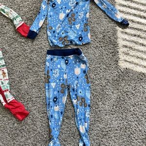 Worn Little Sleepies holiday Pjs (Hanukkah 2 18-24 mo.)